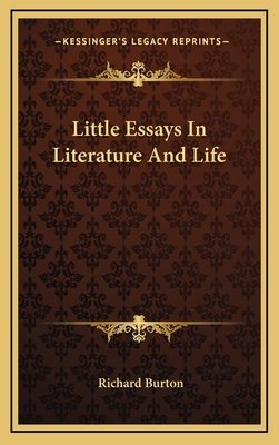 Little Essays in Literature and Life 1163405736 Book Cover