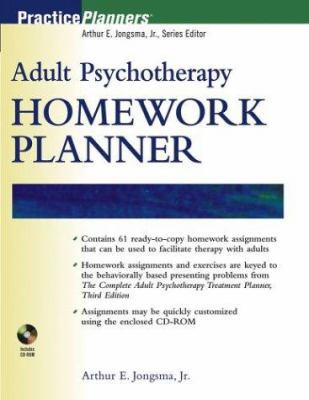 Adult Psychotherapy Homework Planner [With CDROM] 0471273953 Book Cover