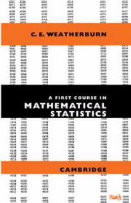A First Course Mathematical Statistics 0521067502 Book Cover