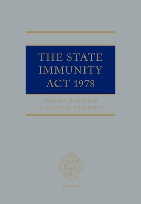 The State Immunity ACT 1978 0192855352 Book Cover