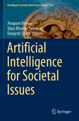 Artificial Intelligence for Societal Issues 3031124219 Book Cover
