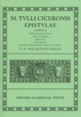 Epistulae: Volume II, Part 2: Ad Atticum, Books... 0198146418 Book Cover