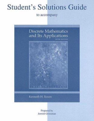Student's Solutions Guide to accompany Discrete... 0073107794 Book Cover