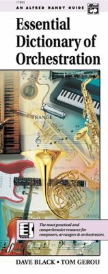 Essential Dictionary of Orchestration: Handy Guide 0739000535 Book Cover