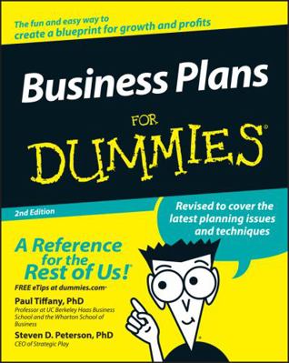 Business Plans for Dummies 0764576526 Book Cover