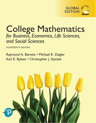 College Mathematics for Business, Economics, Li... 1292270497 Book Cover