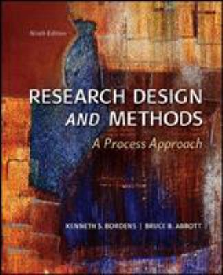 Research Design and Methods A Process Approach 1259060381 Book Cover