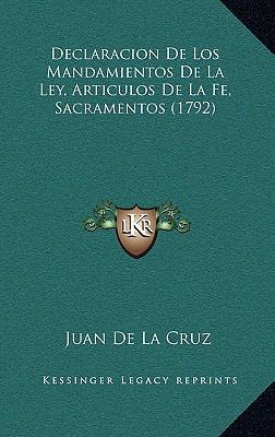 Declaracion De Los Mandamientos De La Ley, Arti... [Spanish] 1166670163 Book Cover