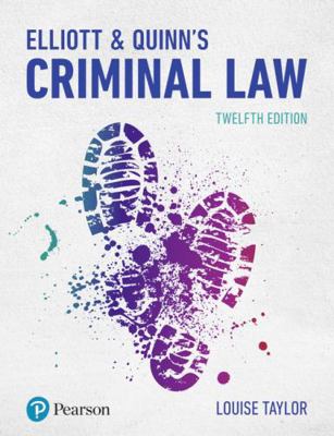 Elliott & Quinn's Criminal Law [Portuguese] 1292208481 Book Cover