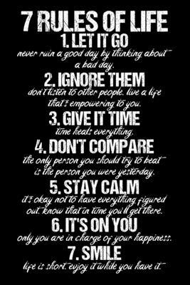 7 Rules Of Life - Funny Happy 23rd Birthday Notebook gift: Lined Notebook / Journal Gift, 120 Pages, 6x9, Soft Cover, Matte Finish