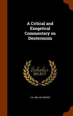 A Critical and Exegetical Commentary on Deuteronom 1346029385 Book Cover