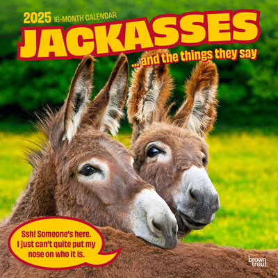 Jackasses 2025 12 X 24 Inch Monthly Square Wall... 1975477243 Book Cover