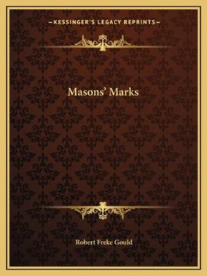 Masons' Marks 116282820X Book Cover