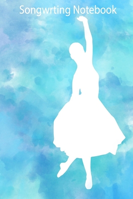 Songwrting Notebook: Lined Sheet Music Notebook & Wide Staff Blank Manuscript Paper | 6 Staves Per Page Notebook / Journal Gift, 100 Pages, 6x9, Balley Blue Cover, Matte Finish