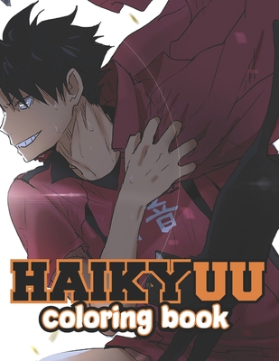 Haikyuu Coloring Book: haikyu!! coloring book Japanese anime coloring book B08R8WSKDN Book Cover