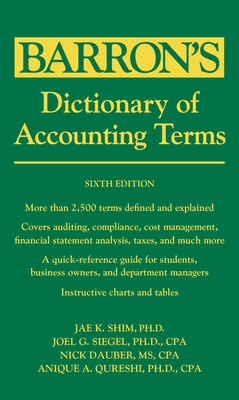 Dictionary of Accounting Terms 1438002750 Book Cover