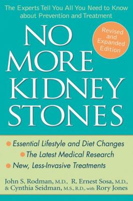 No More Kidney Stones: The Experts Tell You All... 0471739294 Book Cover