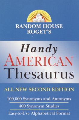 Random House Roget's Handy American Thesaurus: ... [Large Print] 037571961X Book Cover