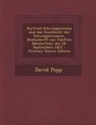 Seyfried Schweppermann Und Das Geschlecht Der S... [German] 1295188813 Book Cover