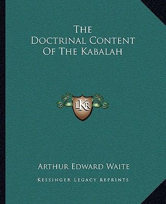 The Doctrinal Content Of The Kabalah 1162900296 Book Cover