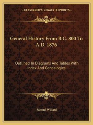 General History From B.C. 800 To A.D. 1876: Out... 1163228362 Book Cover