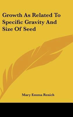 Growth as Related to Specific Gravity and Size ... 1161674187 Book Cover