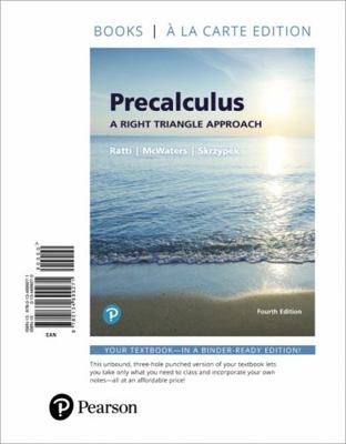 Precalculus: A Right Triangle Approach 0134699270 Book Cover