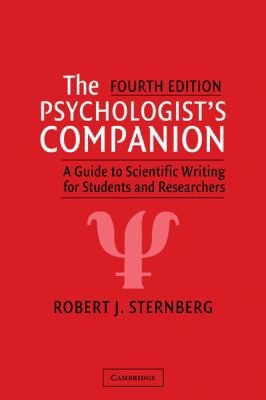 The Psychologist's Companion: A Guide to Scient... 0521821231 Book Cover