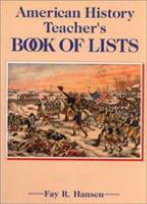 American History Teacher's Book of Lists 0130819271 Book Cover