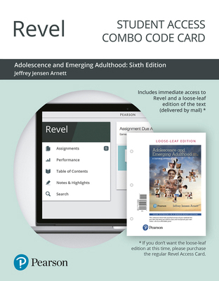 Revel for Adolescence and Emerging Adulthood: A... 0135192706 Book Cover