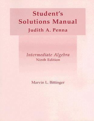 Intermediate Algebra: Student's Solutions Manual 020179702X Book Cover