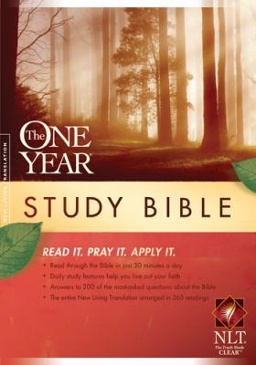 One Year Study Bible-NLT 1414339224 Book Cover