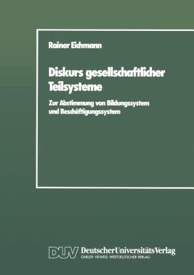 Diskurs Gesellschaftlicher Teilsysteme: Zur Abs... [German] 3824440180 Book Cover