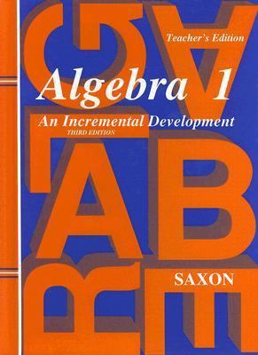 Algebra 1: An Incremental Development 1565771354 Book Cover