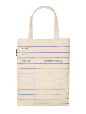 Library Card (Natural) Tote Bag 0593276434 Book Cover