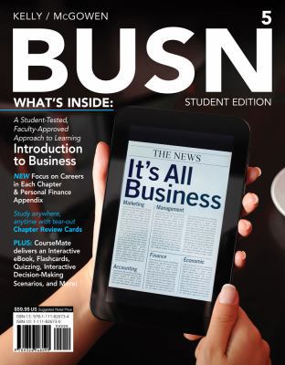 BUSN 5, Student Edition, 5th Edition 1111826730 Book Cover