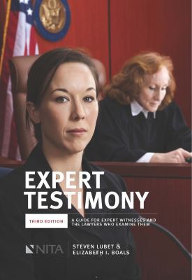 Expert Testimony: A Guide for Expert Witnesses ... 160156399X Book Cover