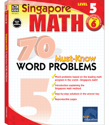 70 Must-Know Word Problems, Grade 6: Volume 4 0768240158 Book Cover