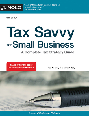 Tax Savvy for Small Business: A Complete Tax St... 1413324231 Book Cover