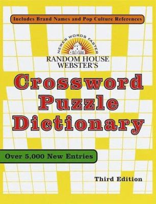 Random House Webster's Crossword Puzzle Diction... 0375706240 Book Cover