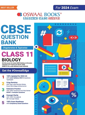 Oswaal CBSE Class 11 Biology Question Bank (202... 9356349215 Book Cover