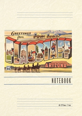 Vintage Lined Notebook Greetings from Flagstaff B0CSJTH98L Book Cover