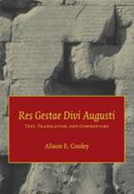 Res Gestae Divi Augusti B007CJIMS4 Book Cover