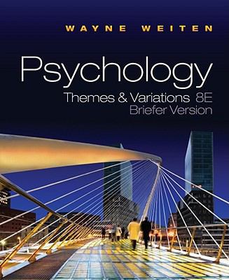 Psychology Themes & Variations 8E Briefer Version B007CJ7N02 Book Cover