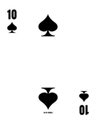 10 Of Spades: Poker Card 4x4 Graph Paper Notebo... 170484844X Book Cover