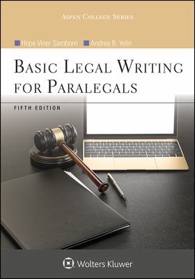 Basic Legal Writing for Paralegals 1454852232 Book Cover