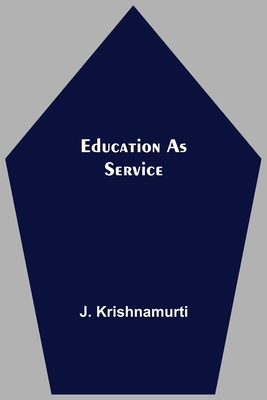 Education As Service 9354590322 Book Cover
