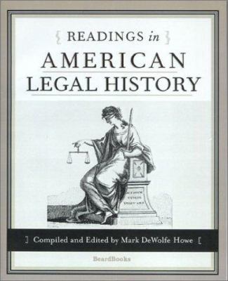 Readings in American Legal History 1587980940 Book Cover