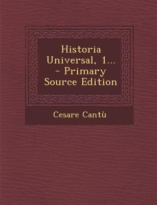 Historia Universal, 1... [Spanish] 1295489678 Book Cover