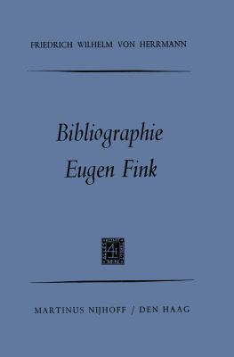 Bibliographie Eugen Fink [German] 9401182159 Book Cover
